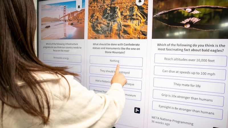 Student practising interactively